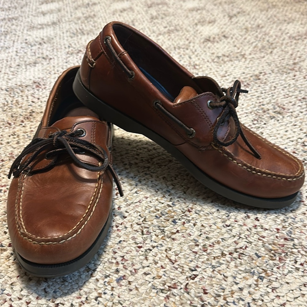 Men’s Dockers Brown Leather Boat Shoes - Size 10.5 W